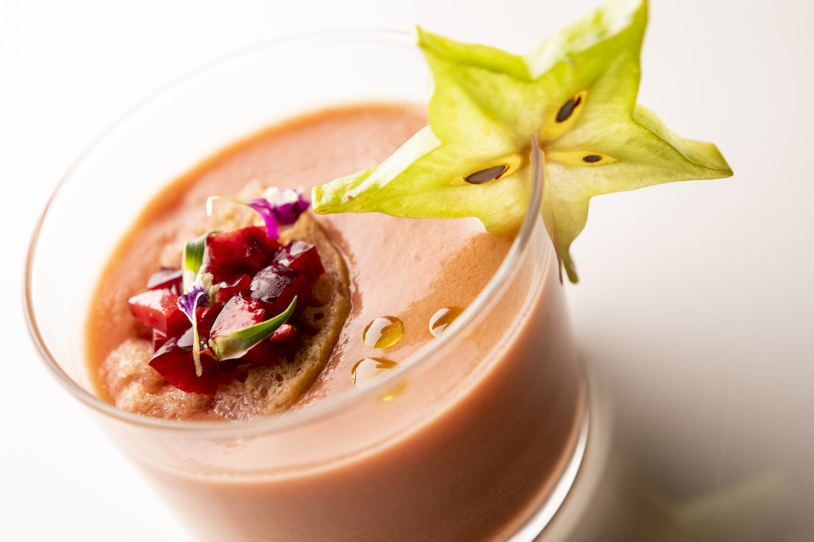 gazpacho de cerezas con vinagre